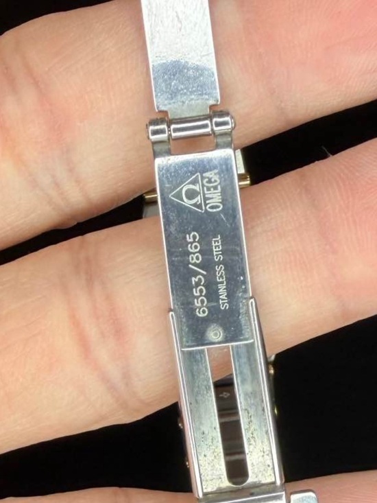 Omega Two-Tone Stainless Steel and Gold Bracelet Clasp